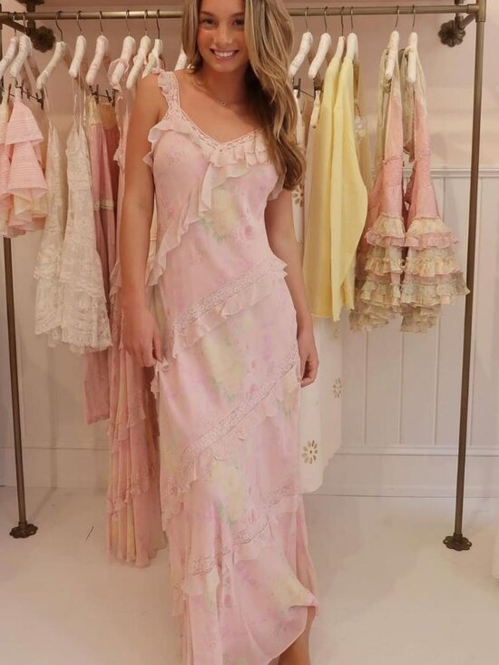 LoveShackFancy Radiance Ruffle Maxi Dress - Picture 2 of 3